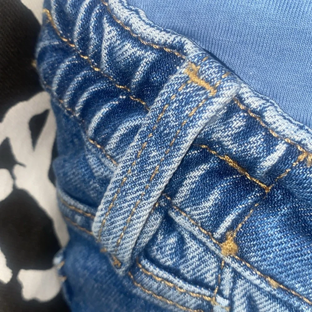 MATERNITY MOM JEANS SZ M BLUE DENIM - Picture 6 of 16